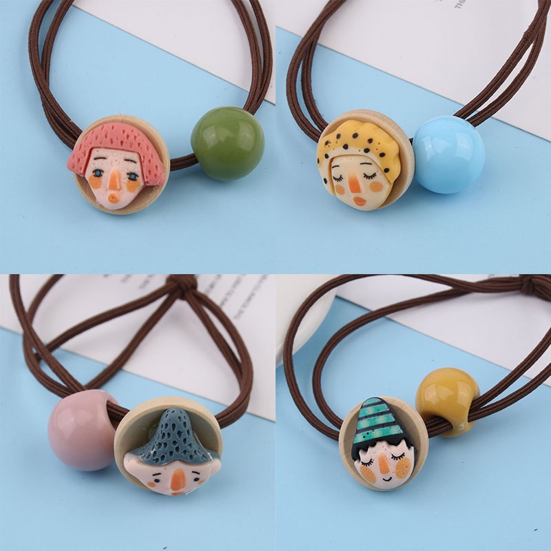 COMBO 02 THUN CỘT TÓC HOA VĂN MIX RUBIC - CỘT TÓC ICON HUMAN