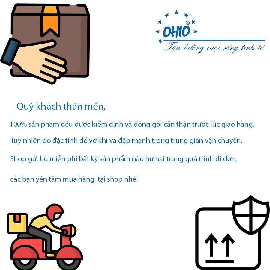 Bình Sữa  Sứ Trắng OHIO