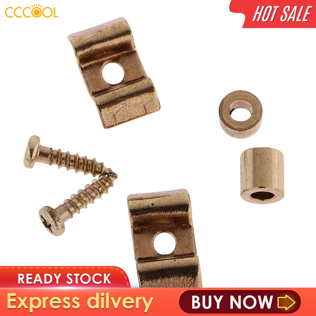 CCCOOL 2x Guitar Roller String Tree Retainer Guides with Screws