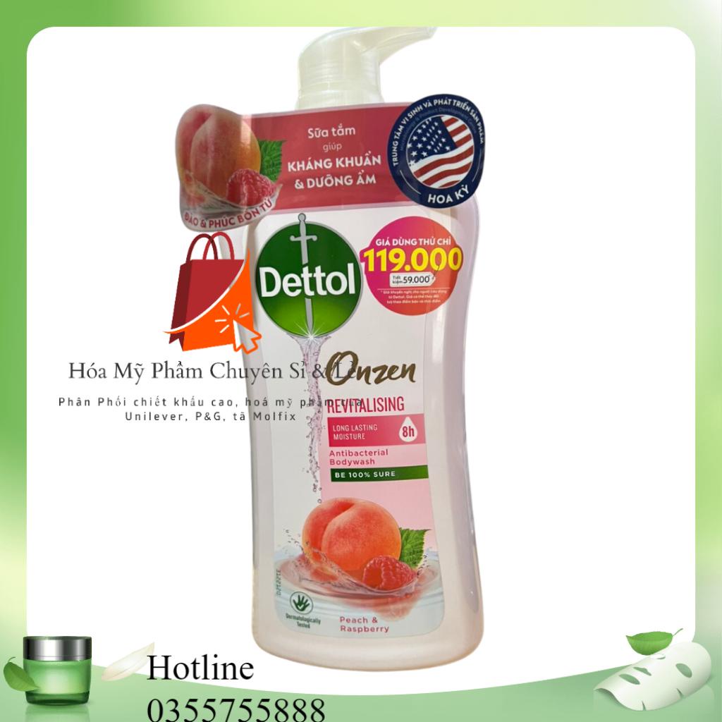 Dettol onzen sữa tắm dưỡng da đào & phúc bồn tử