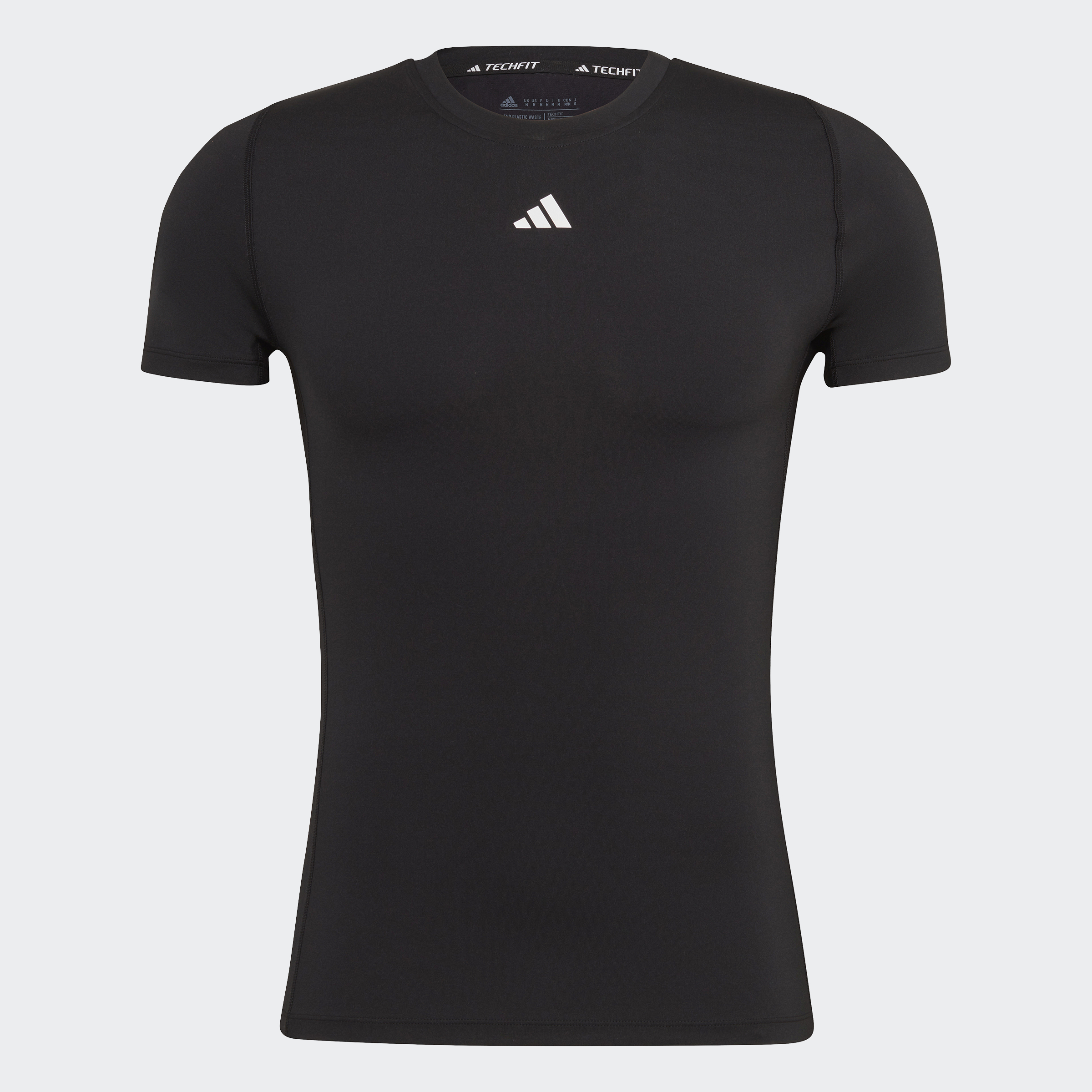 Adidas tập luyện áo thun tập luyện techfit nam đen hk2337