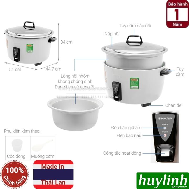 Nồi cơm điện công nghiệp Sharp KSH-D77V - 7 lít