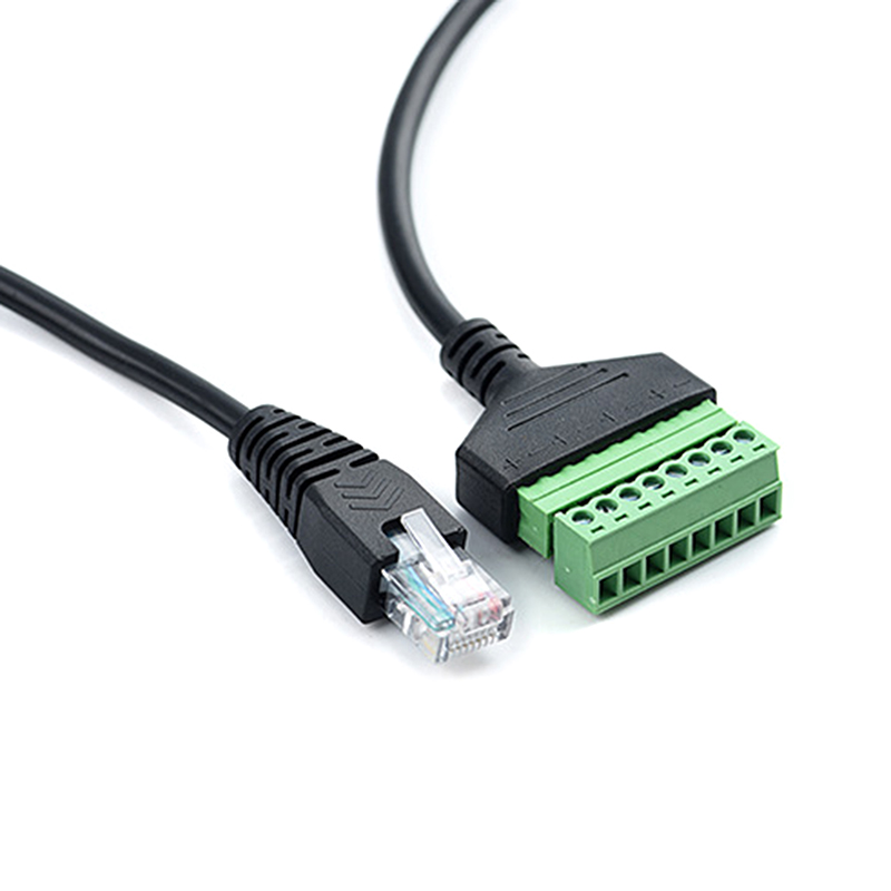 RJ45 Ethernet Male To 8 Pin AV Terminal Screw Adapter Converter Block ...