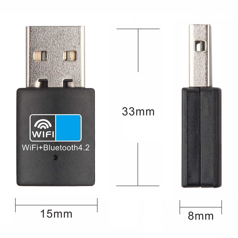 USB WiFi Bluetooth Adapter, Bluetooth 4.2 150Mbps Wifi Dongle Network Card, Wifi Bluetooth Receiver Transmitter