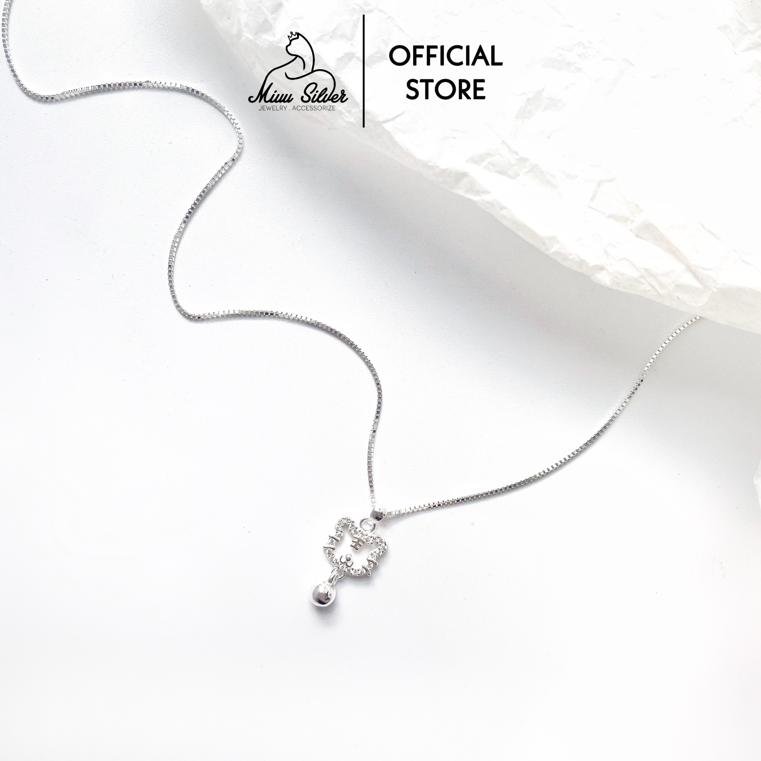 Dây chuyền bạc Miuu Silver, vòng cổ nữ Kim Dần