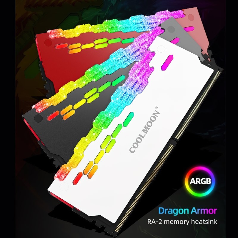 Tản Nhiệt  Led ARGB cho RAM máy tính - Coolmoon Dragon Armor RA2