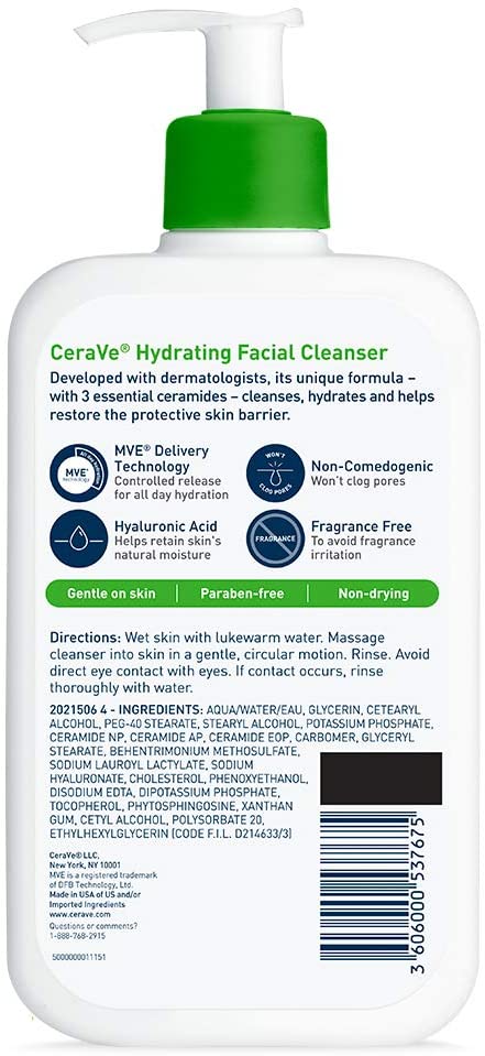 cerave hydrating facial cleanser 16oz