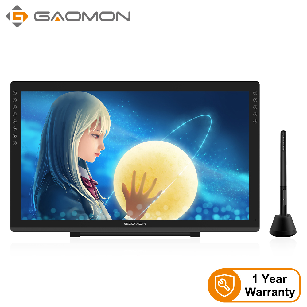 【Free Shipping】GAOMON PD2200 IPS Drawing Tablet with Screen with ±60°Tilt &  8192 Battery-Free Stylus Pen Full-Laminated Pen Drawing Monitor with 8