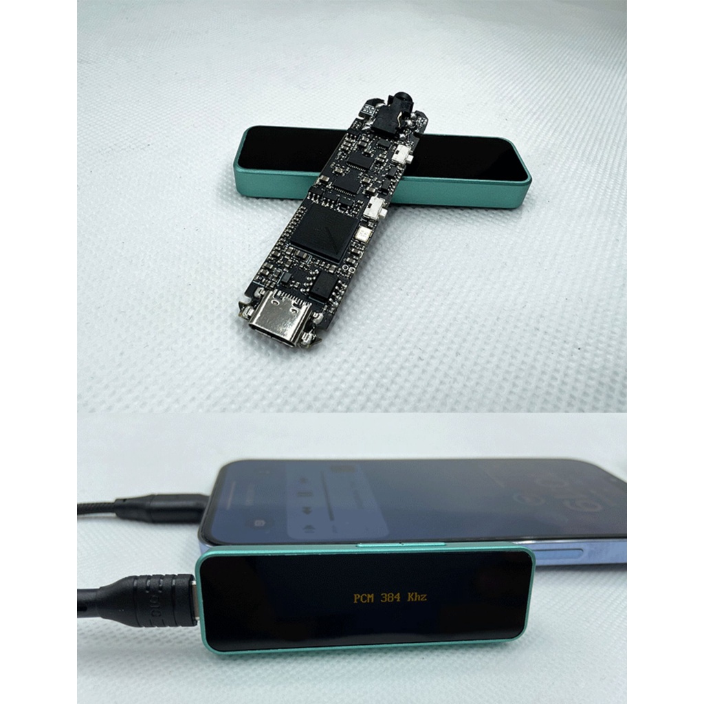 F. âm thanh KS01 es9038q2m + xmos Xách Tay USB giải mã Bộ khuếch đại tai nghe es9063q với màn hình hiển thị OLED 32bit/768kHz dsd512