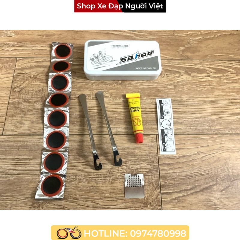 Hộp vá săm xe đạp khẩn cấp