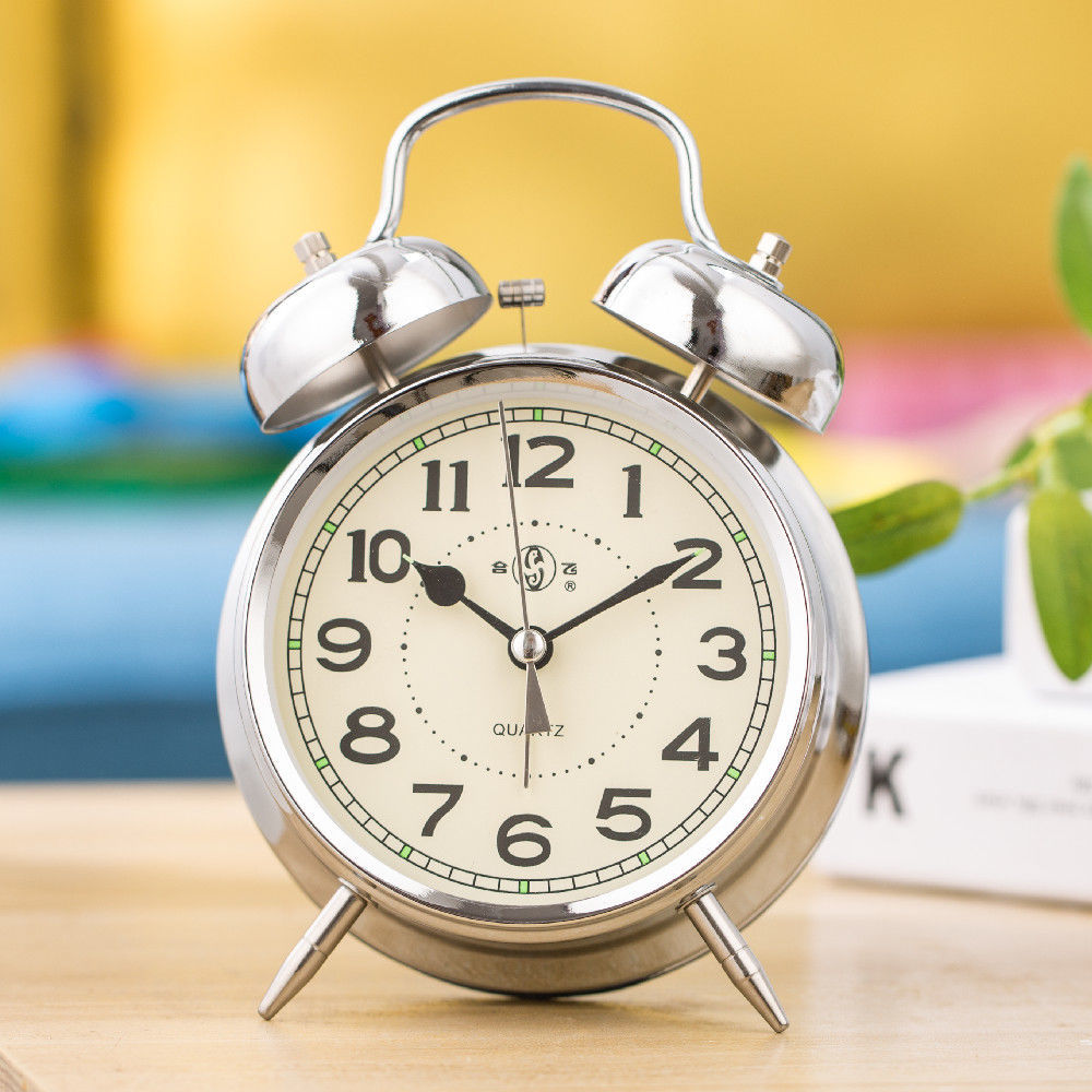 Hefei manual mechanical vintage windup alarm clock super loud sound