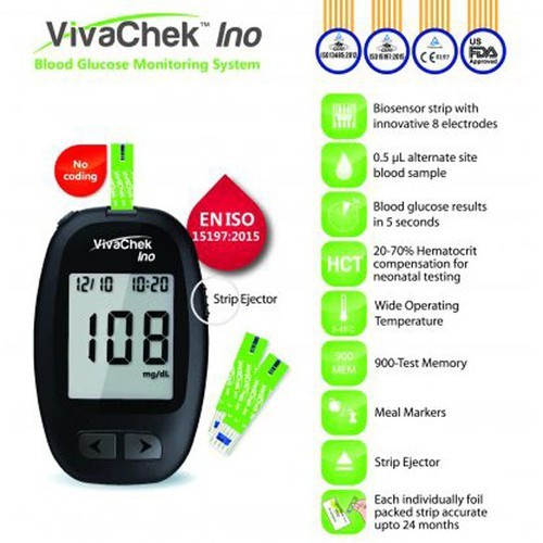 Vivachek Ino blood glucose meter strips (50 pcs/lot)