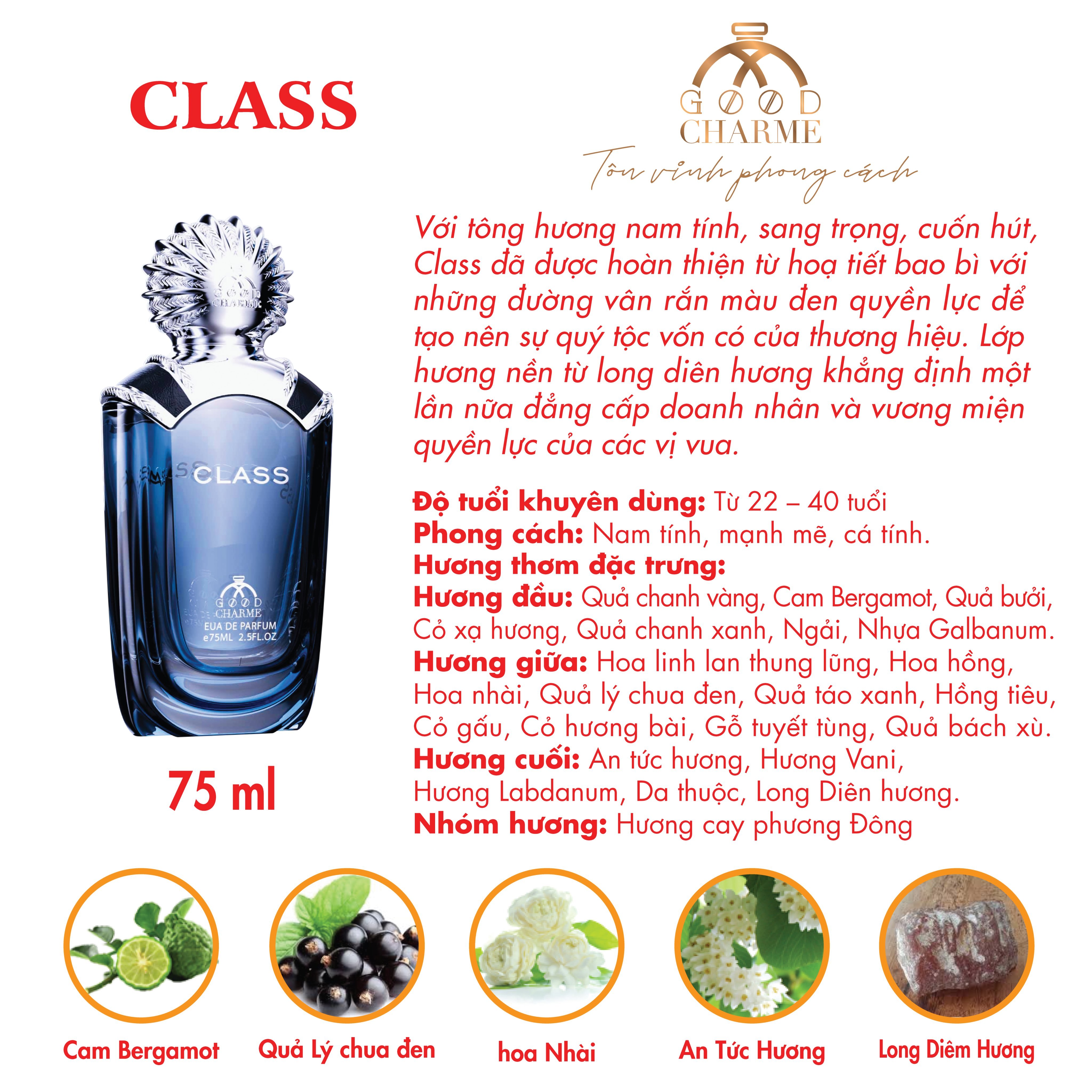 Nước Hoa Nam Class 75ml chính hãng