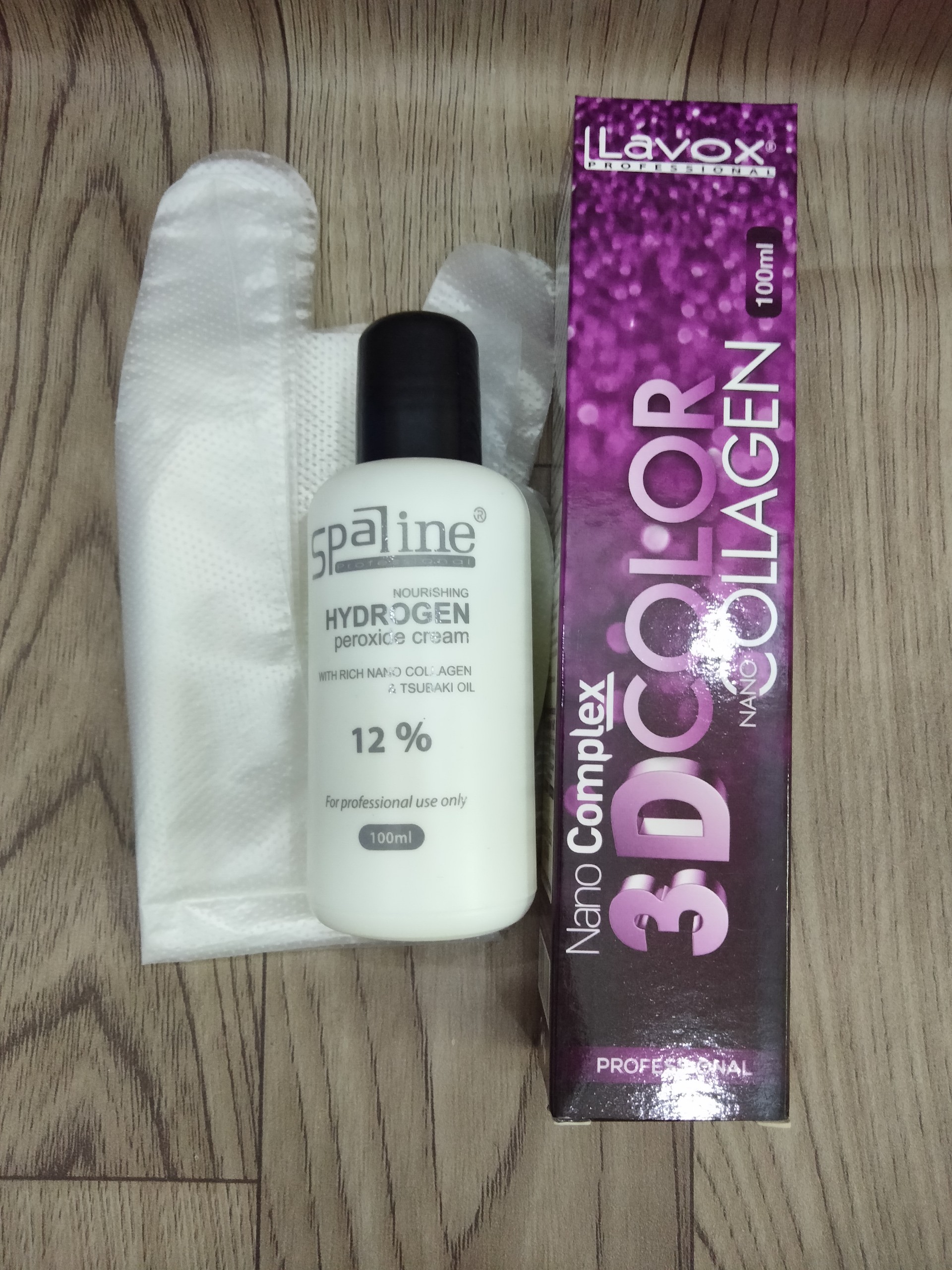 Combo Nhuộm Lavox có 100ml Oxy & bao tay