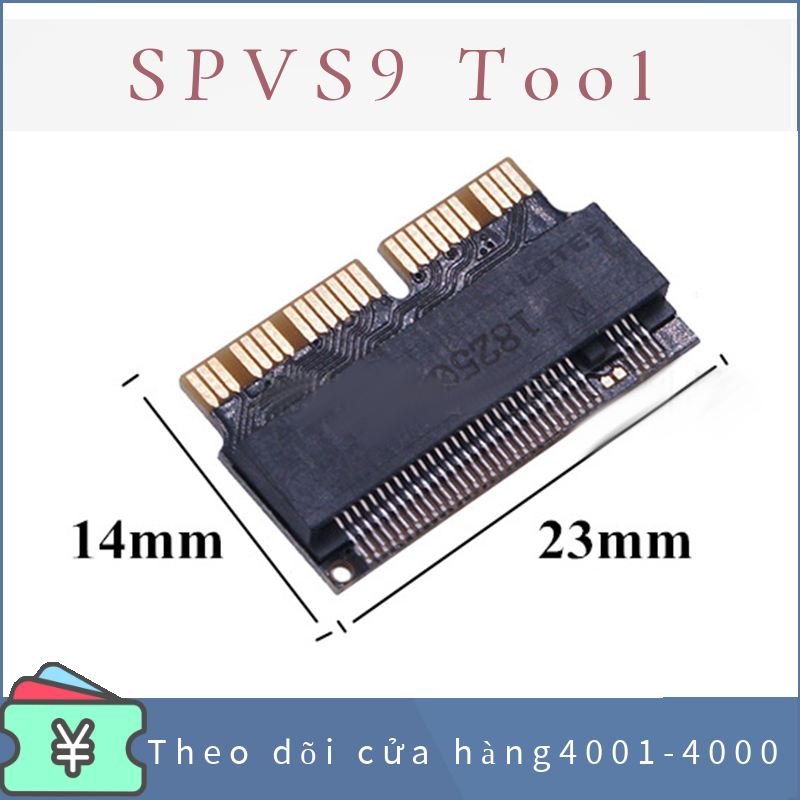 SPVS9 Tool M2 SSD Adapter NVMe cho macbook air A1465 A1466 MacBook Pro
