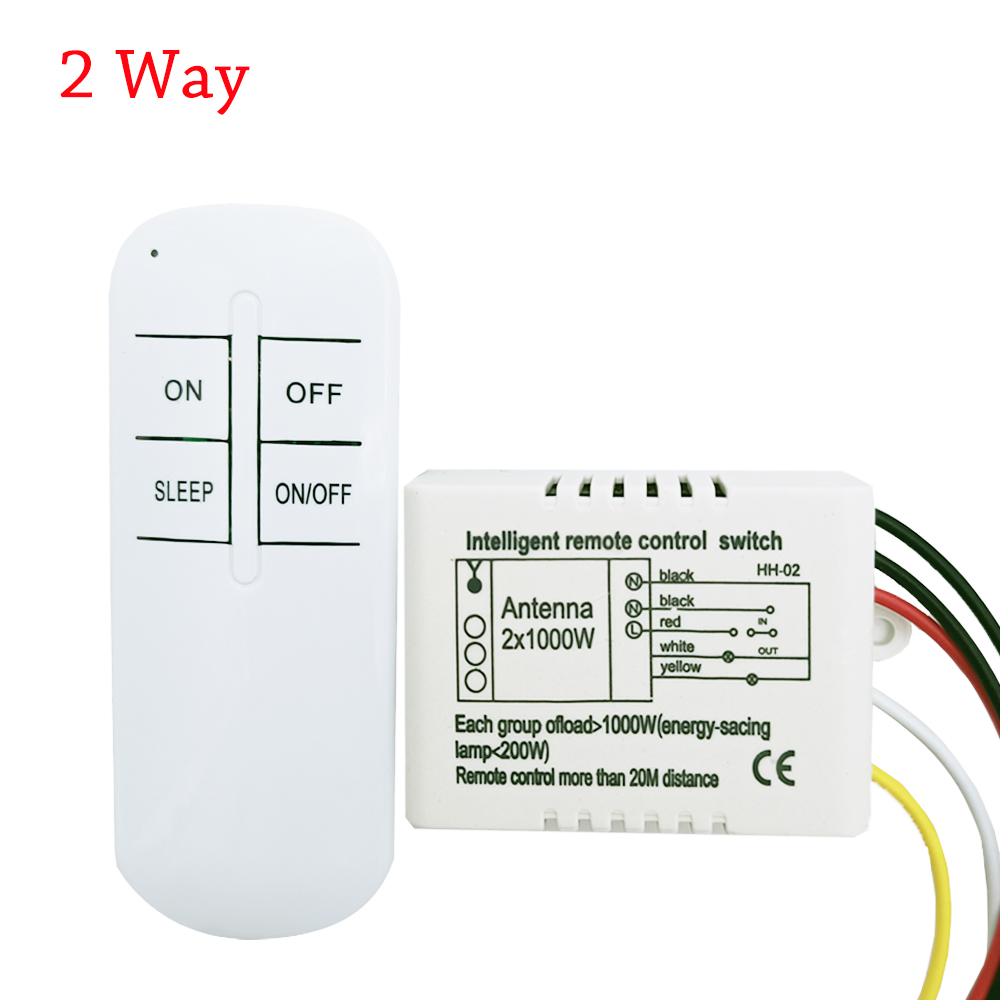 220v Wireless Intelligent Digital Remote Control Switch Smart Manual ...