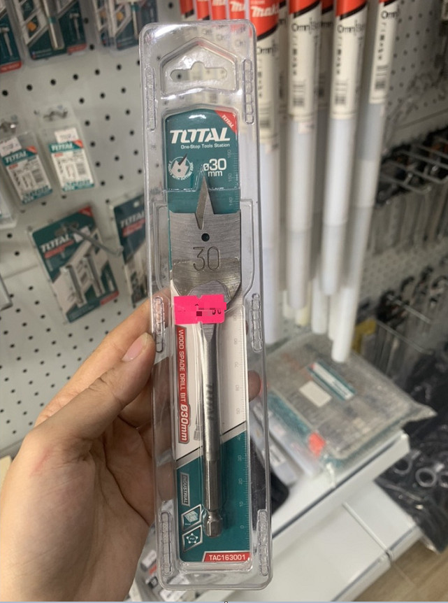 Mũi khoan gỗ đầu dẹp total tac163001