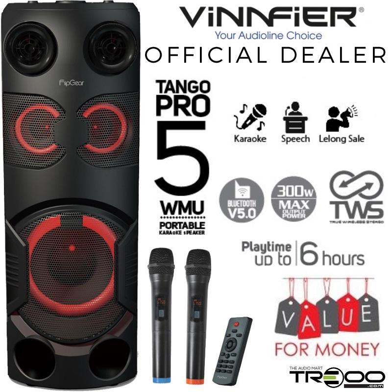 Vinnfier FlipGear Tango Pro WMB Wireless Bluetooth Speaker with