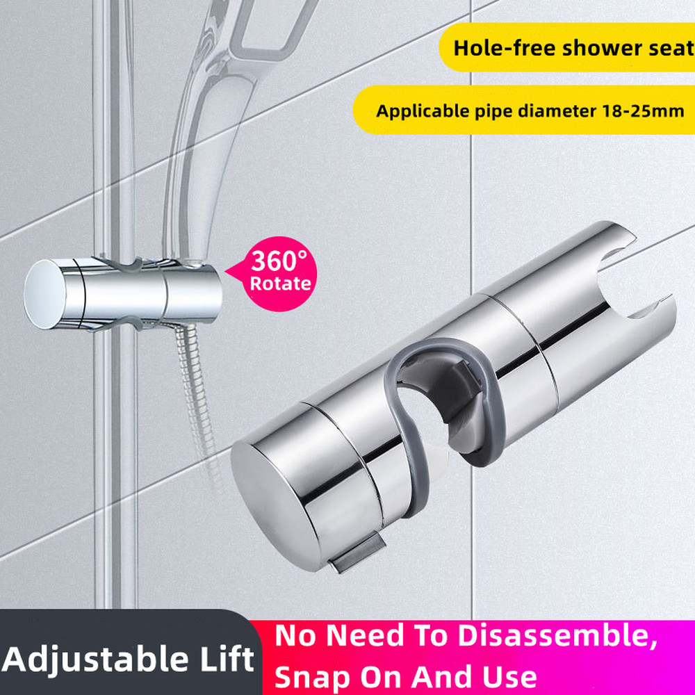 Shower Rack Rotater Adjustable Hand Shower Bracket Rotation Lift Rod Slide Stand Shower Rod ...