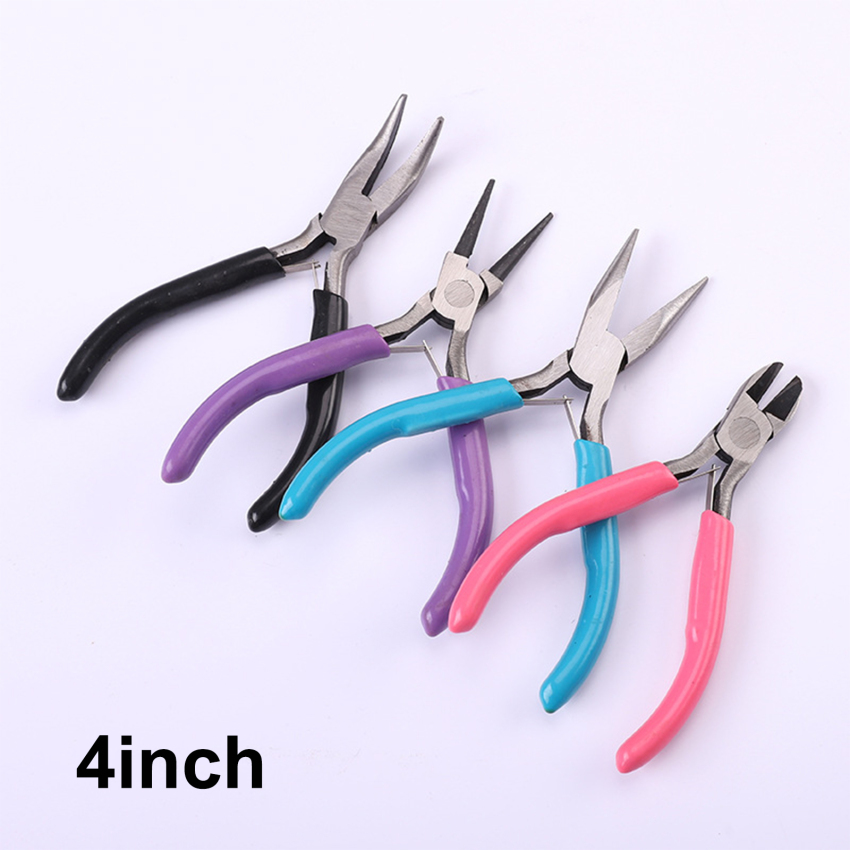 Titanium Pliers Tweezers Set for Jewelry DIY Making Tools Portable Mini Universal Tools Kit for Jewelry Wire Cutting Repair