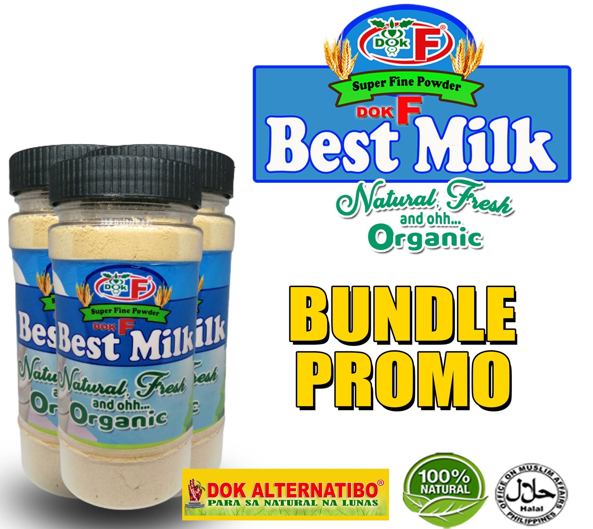 BUNDLE OF 3 PROMO Milk Powder Best Milk Organic Milk Powder JAR Lazada PH