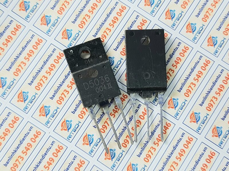 [Combo 5 chiếc] D5036 2SD5036 Transistor NPN 1700V 8A TO-3P(H)IS (Tháo máy)