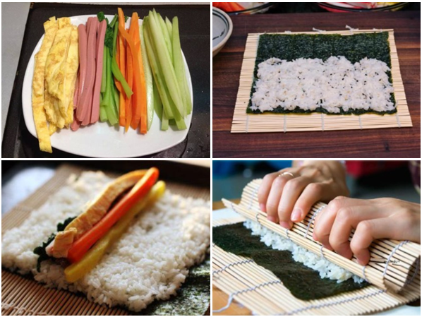 Mành tre làm cơm cuộn Kimbap Hàn Quốc
