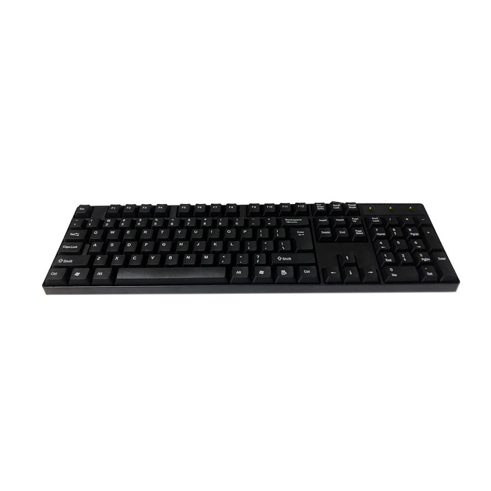 Valeriee Pc Wired Keyboard Usb Wired Keyboard Silent Ergonomic Usb Keyboard for Windows Mac Full Size 104 Keys for Office Pc K1800 Wired Keyboard