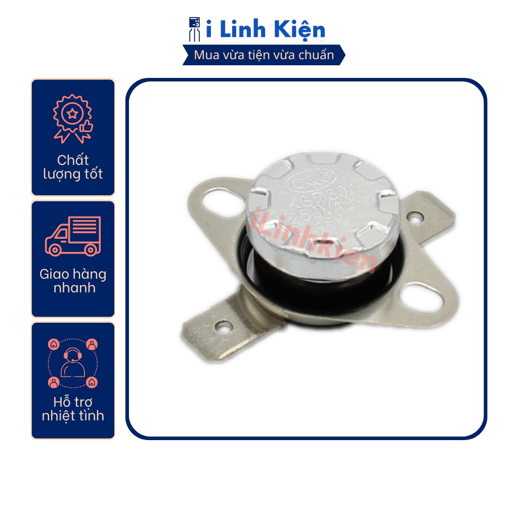 Rơ le nhiệt ksd301 65 độ 10a 250v thường đóng chất lượng tốt