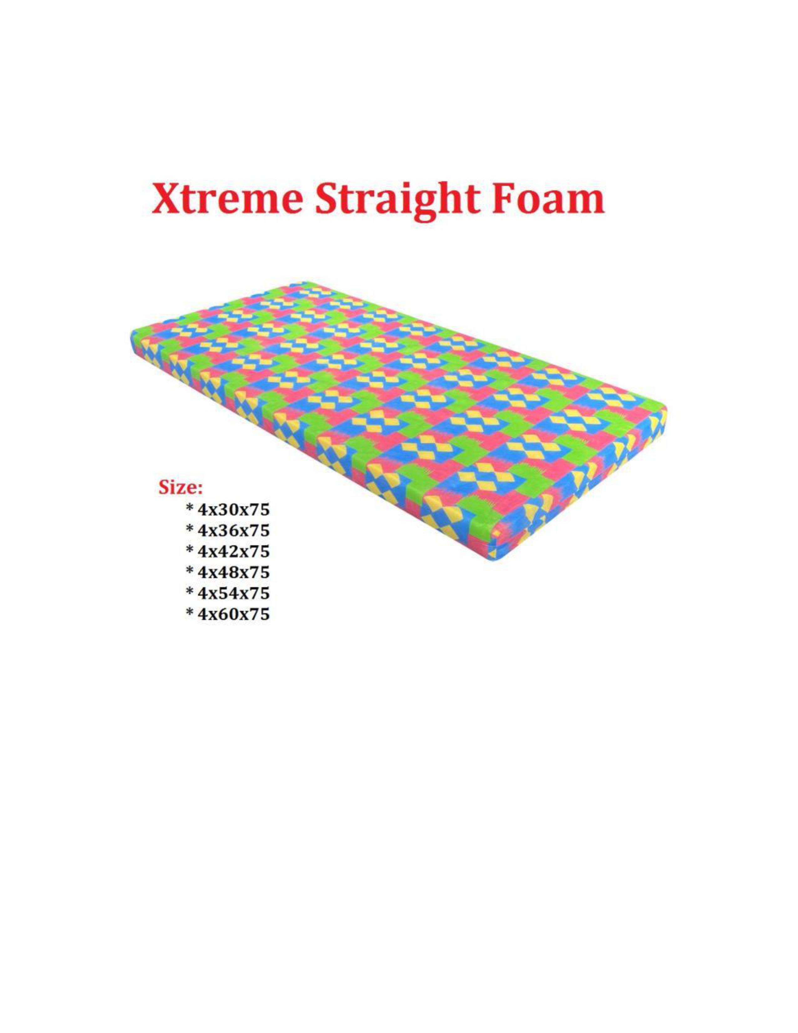 XTREME STRAIGHT FOAM 4X54X75 BED MATTRESS Lazada PH