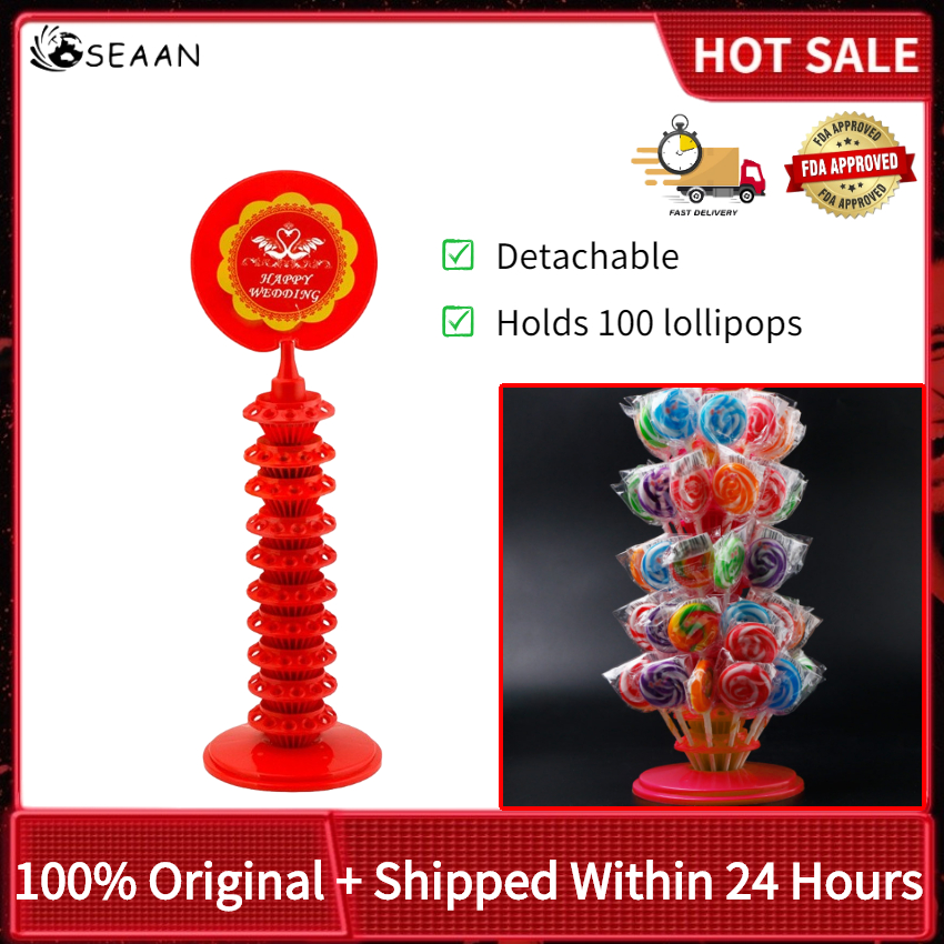 120 Holes Lollipop Display Stand Candy Dessert Stick Holder Organizer