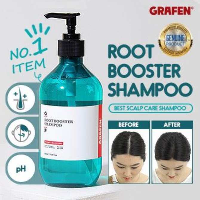 Free Edge Finger Grafen Root Booster Shampoo 500ml Hair Loss Care Ph5 5 No Silicone No Paraben