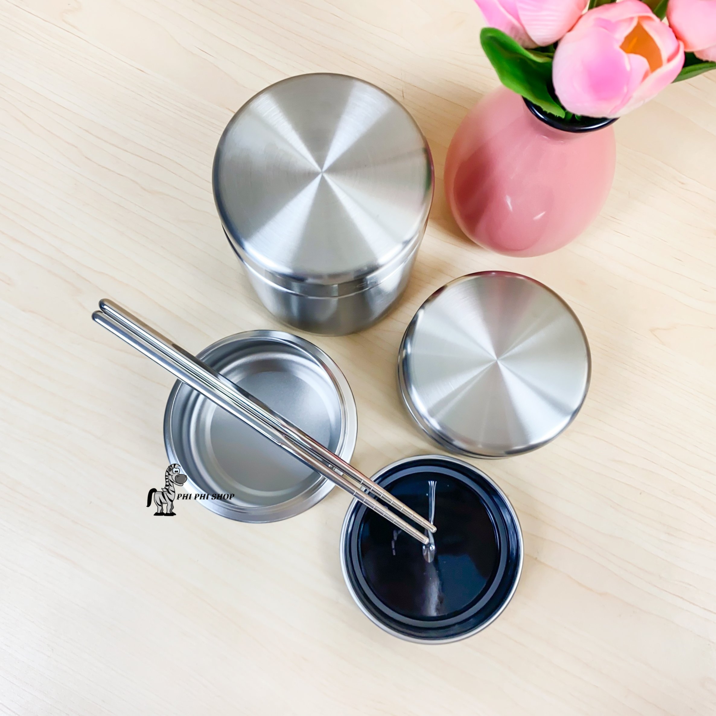 Bộ Hộp Cơm giữ nhiệt Lock&Lock Thermal Lunch Box LHC8016