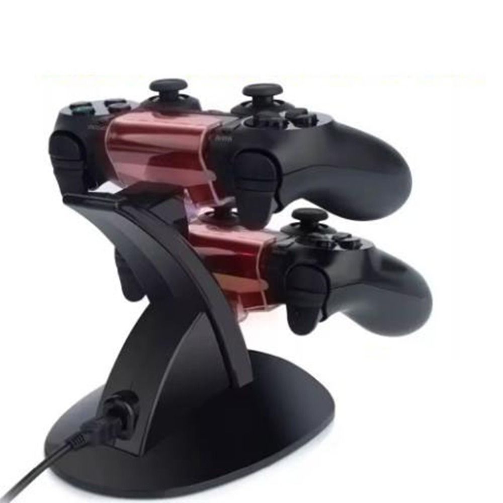 Durable Plastic Dual USB Charger Stand Fast Charging Black Game ...