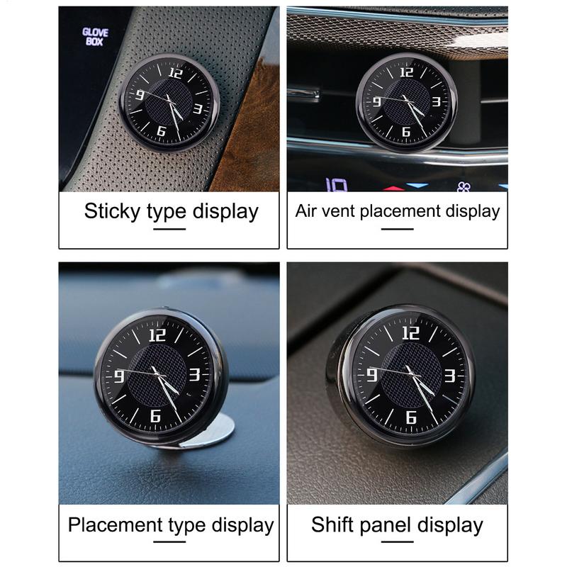 For General Purpose Dashboard Clock Illuminated Dashboard Decor Tiny ...