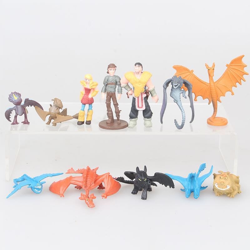 Set 13 mô hình nhân vật trong phim hoạt phim bí kíp luyện rồng