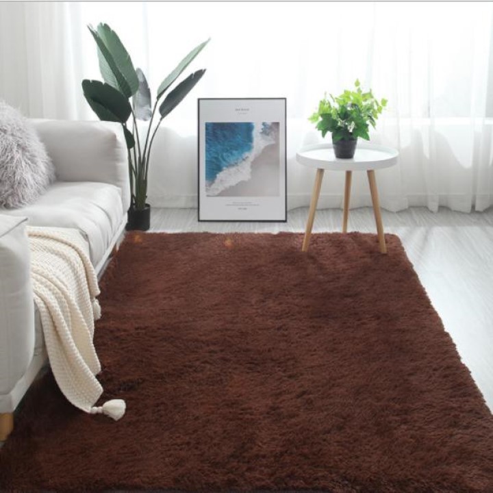 [HCM]Thảm Lông Trơn Trải Sàn ( Loại 1 ) Size 1m2x1m6