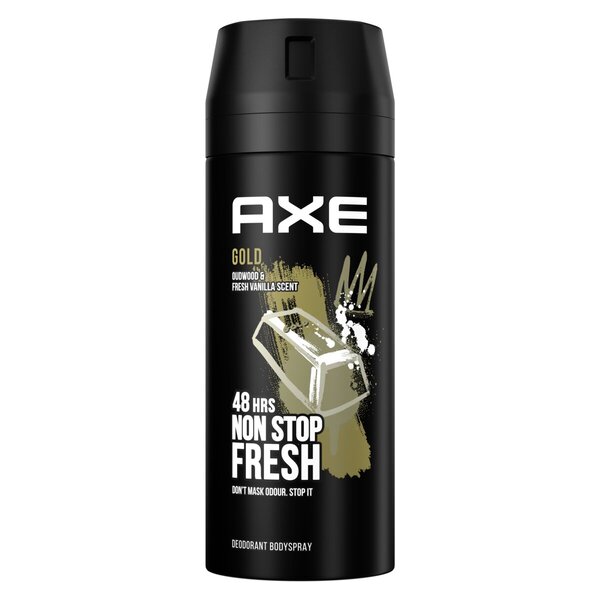 Xịt khử mùi nam axe gold 48h non stop fresh 150ml