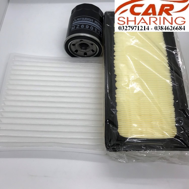 Mitsu attrage Mirage Xpander 3-piece combo (engine air conditioner filter oil filter element)