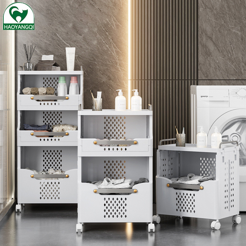 Giỏ đồ có thể gập lại Kệ hai cấp, giỏ lưu trữ, giá lưu trữ vệ sinh gia đình, giỏ giặt, phòng tắm treo tường, giỏ quần áo bẩn dung tích lớn