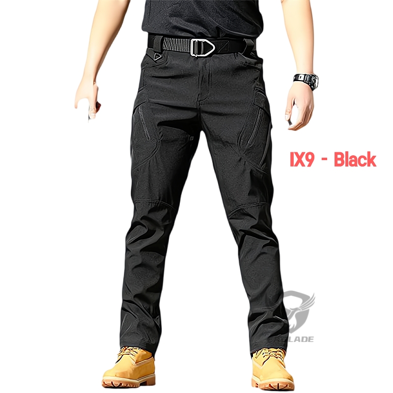 Eaglade Tactical Cargo Pants for Men in Black Ix9