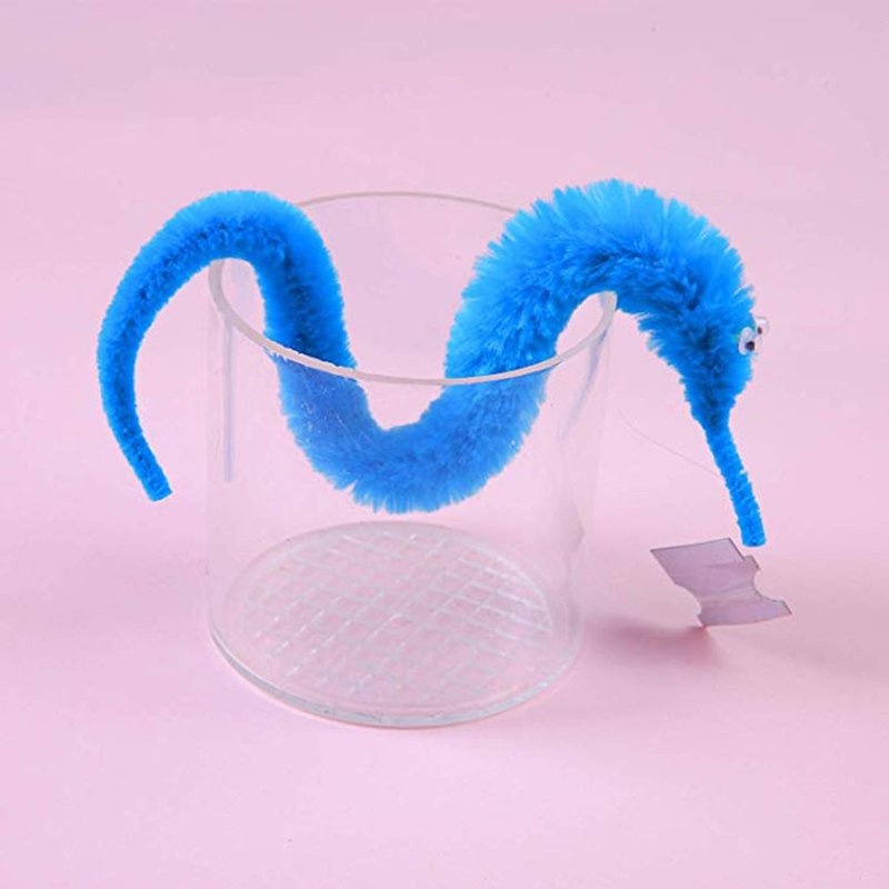 Finger Toy Magic Twisty Fuzzy Worm Wiggle Moving Seahorse Kids Close-up Street Comedy Magic Tricks Toys Pet Toy. 