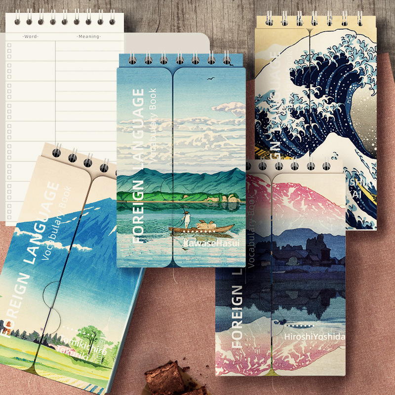 Portable%20Mini%20Notebook%20Japanese%20Famous%20Painting%20Pocket%20Spiral%20Notebook%20Languages%20Learning%20Word%20Book%20for%20School%20Stationery%20-%20Image%203