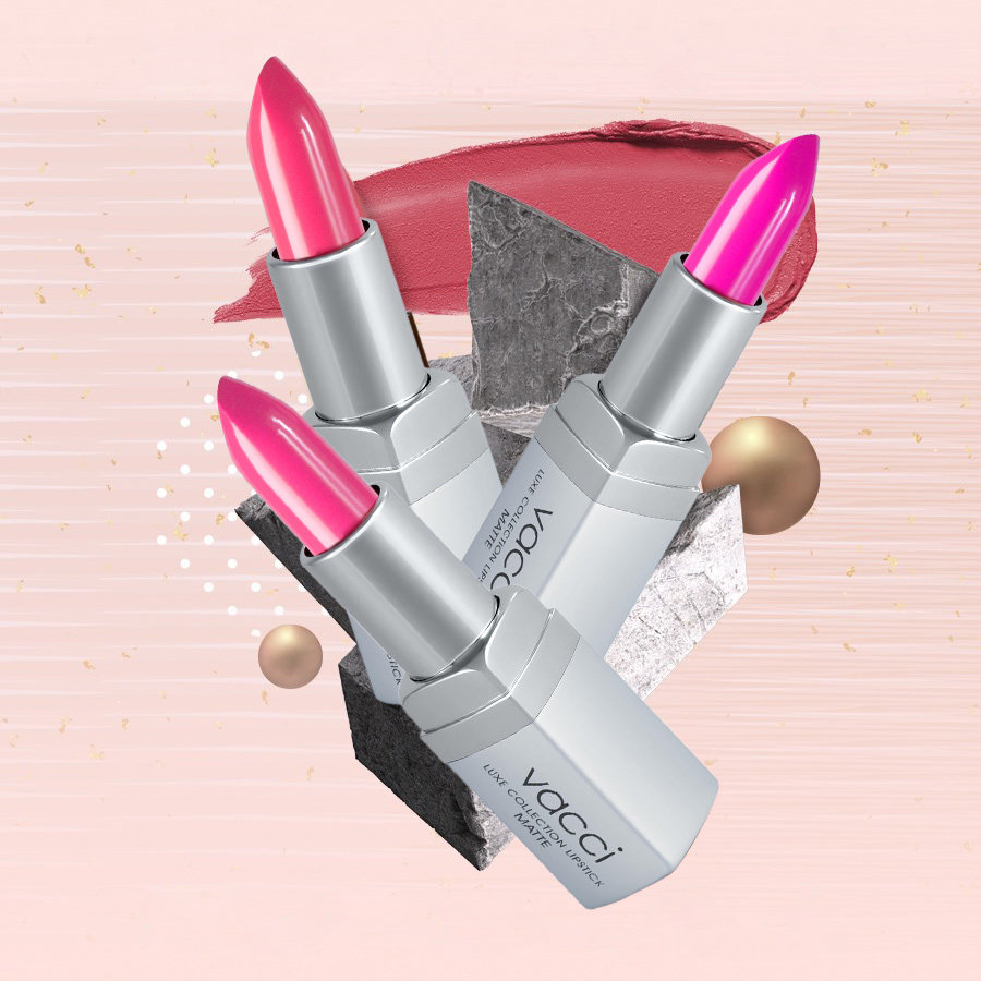 Son Lì Lâu Trôi Dưỡng Môi Cao Cấp Vacci Matte Lipstick