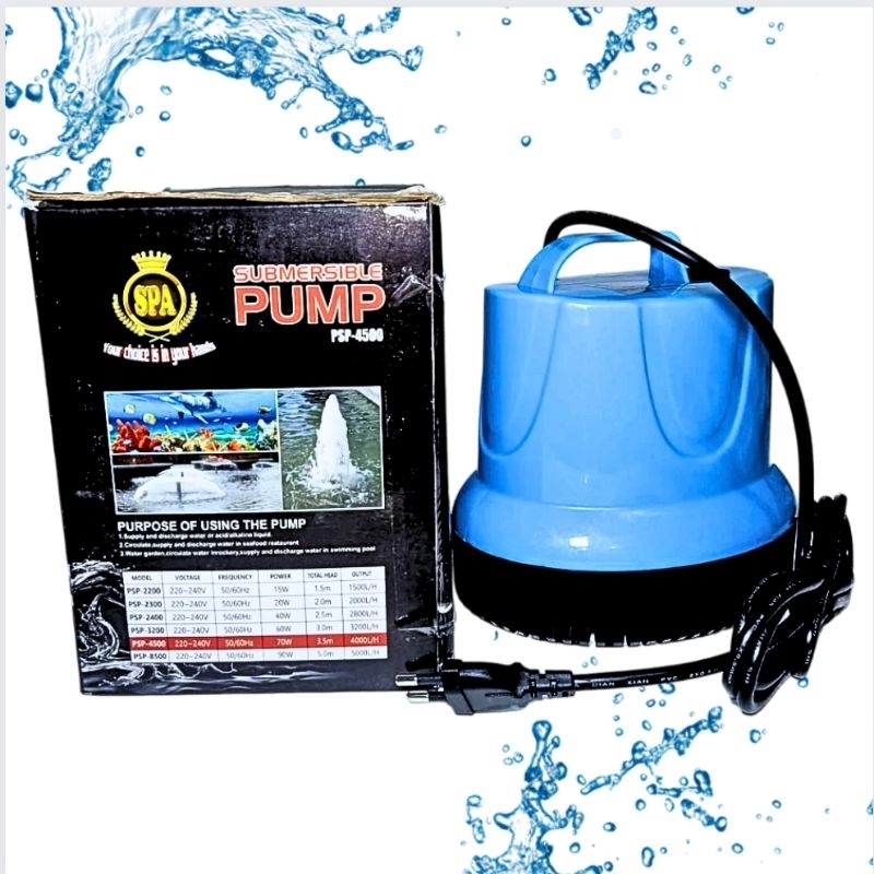 Pompa kolam hidroponik SPA PSP 4500