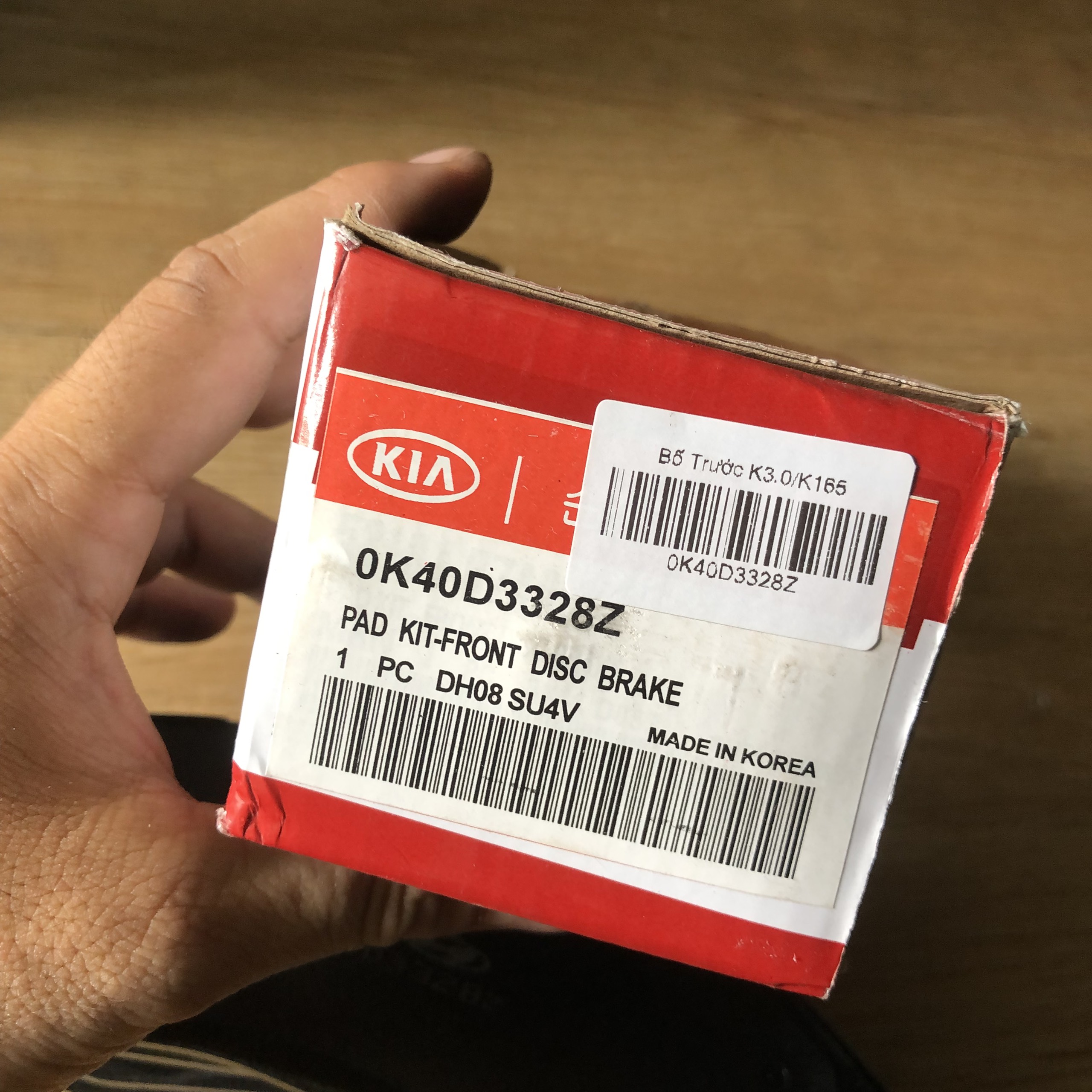 MÁ PHANH ĐĨA TRƯỚC KIA K165/ K3000 HIQ KOREA LOẠI TỐT