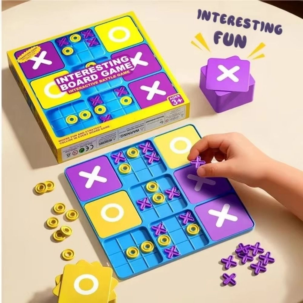 Logical Thinking Training Creative Tic Tac Toe Board Game Montessori ...