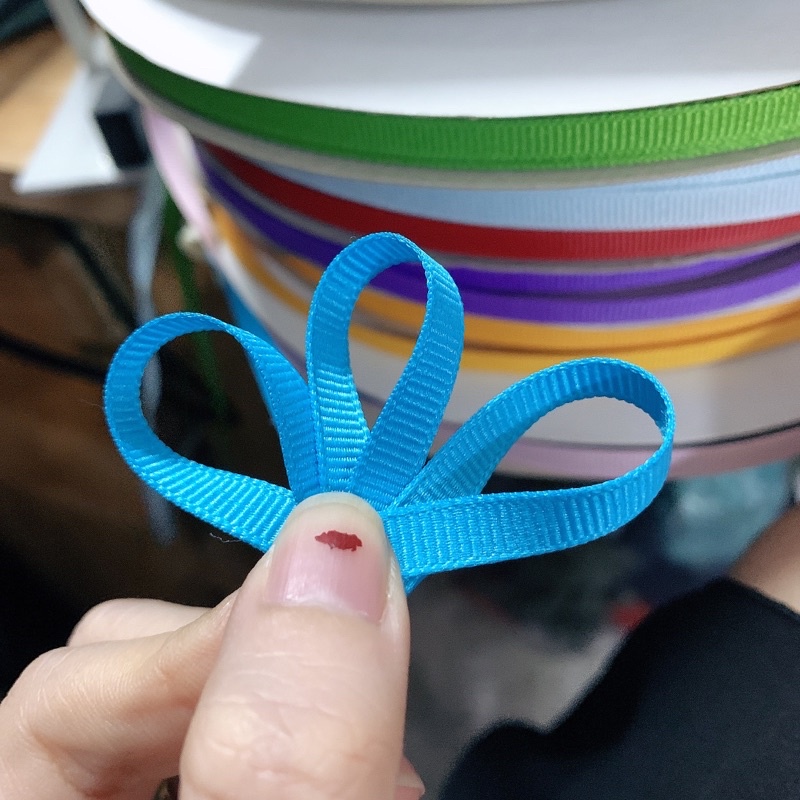5m Ruy băng gân 5mm - 7mm nhiều màu