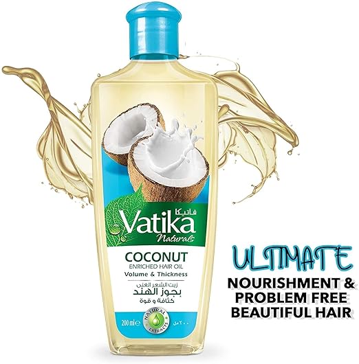 Vatika Coconut Enriched Volume & Thickness Hair Oil  200ML. 