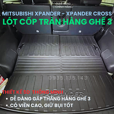 Thảm lót cốp Xpander - Xpander cross 2018-2023 (tràn ghế)